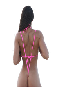 Hot Pink Micro Slingshot G String Bikini