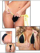 Load image into Gallery viewer, Black Brazilian Tonga Bikini Set